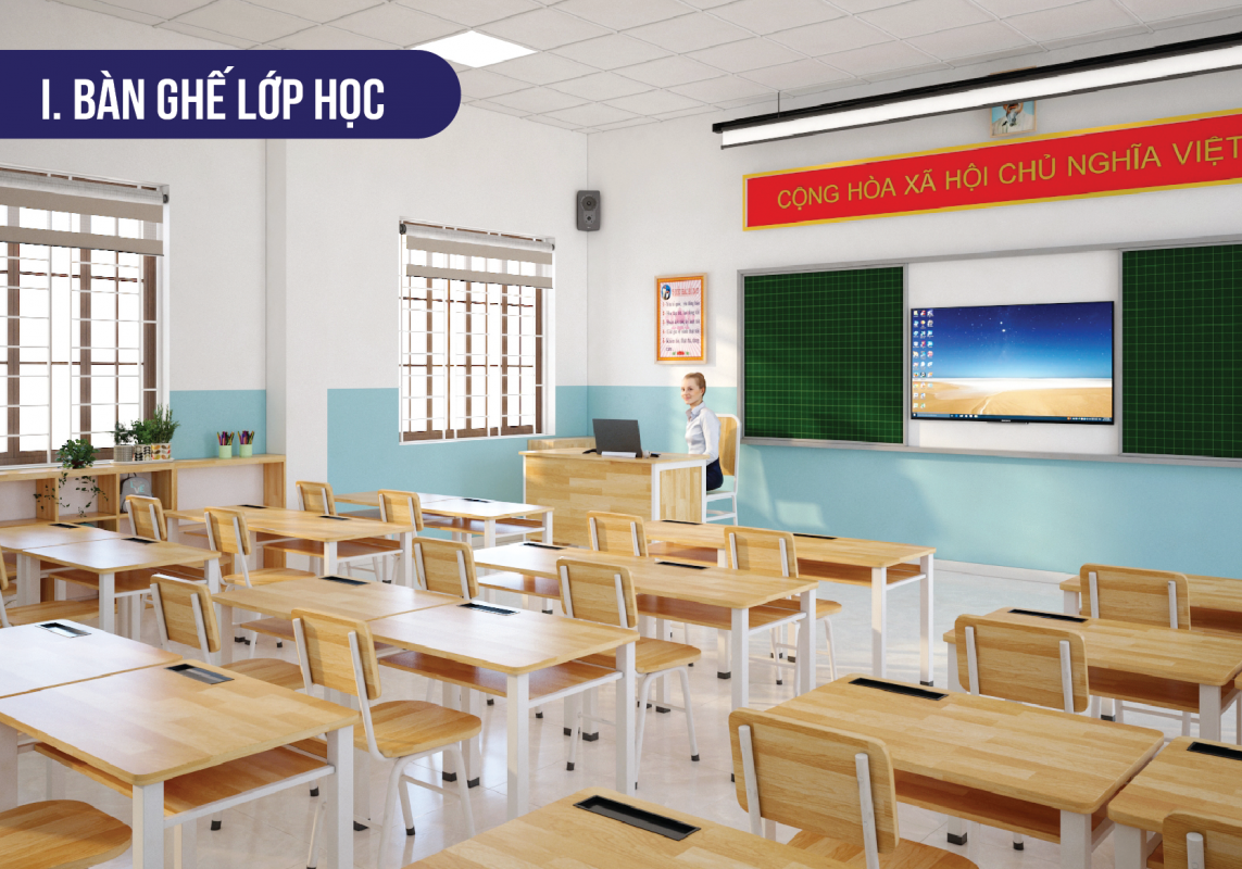 Bàn ghế lớp học